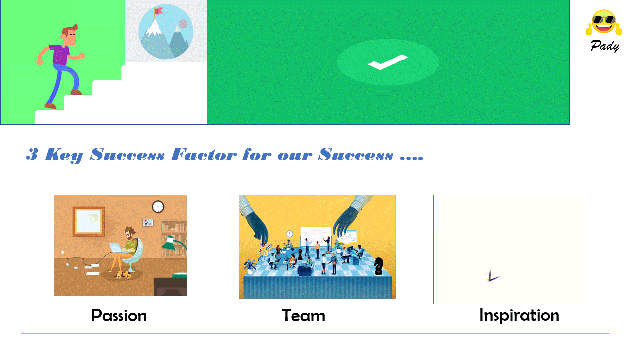 Critical Factors that drives our Success.. 100 % Experienced thoughts..